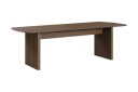 Richeto spisebord 210 cm med 4 Katy spisestoler - Røkt eik / hvit bouclé
