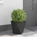 vidaXL Plantekassed 2 pcs Svart 40 x 40 x 40 cm Stål