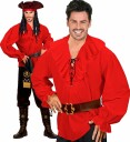 Rød Piratskjorte