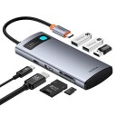 Baseus 7i1 USB C Hub med HDMI 3x USB 3.0 USB C PD SD microSD