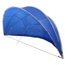 vidaXL Poolkuppel Blå 592 x 590 x 275 cm 185T polyester med PU-belegg