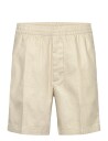 Calvin Klein Straight Linen 7" Pull On Short CreaM