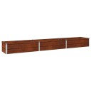 vidaXL Hevet Hagebed Rusten 240 x 40 x 24 cm papp