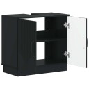 vidaXL Baderomsvaskeskap HOORN Svart 59,5 x 31,5 x 56 cm