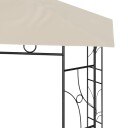 vidaXL Paviljong 3x3x2,7 m kremhvit 160 g/m²