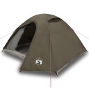 vidaXL telt for camping 3 personer brun vanntett