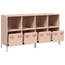 Skjenk rosa 135x39x73,5 cm kaldvalset stål