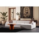 Branorin 4 seters sofa med Sjeselong   Hvit