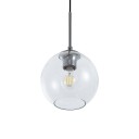 Lindby Firano hengelampe av glass, 3 lysk. lang