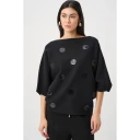 Joseph Ribkoff Dame Strikkevarer Svart S,