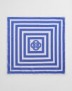 Gant Silkeskjerf med striper PERFECT BLUE ONESIZE