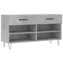 vidaXL Skobenk betonggr? 102x35x55 cm konstruert tre