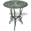 vidaXL Bistrosett 3 deler støpt aluminium grønn