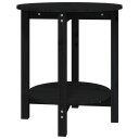 vidaXL Salongbord svart Ø 55x60 cm heltre furu