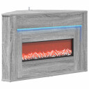 vidaXL Peis med LED stripe Grå Sonoma 95 x 42,5 x 60 cm Konstruert tre