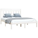 vidaXL Sengeramme hvit heltre160x200 cm