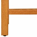 vidaXL Skostativ med 5 hyller 100x27x100 cm heltre eik