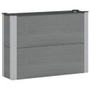 vidaXL Høybed Grå 100 x 30 x 72 cm WPC og Aluminium