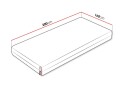 Norrbacksjö Fjærmadrass 160x200 cm - Hvit