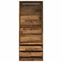  Garderobe gammelt tre 80x50x200 cm konstruert tre