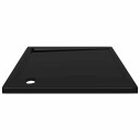 vidaXL Kvadratisk dusjbrett ABS svart 90x90 cm