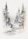 Winterly Silence Poster Plakat / 100x150cm