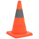 Sammenleggbar trafikkkjegle 10 stk 42 cm