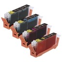 inkClub KCB9-4 Blekkpatroner, erstatter Canon CLI-571 XL, multipakning