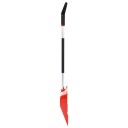 vidaXL Snøskuffe rød 136 cm aluminium