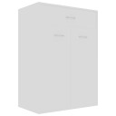 vidaXL Skoskap hvit 60x35x84 cm sponplate