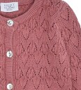 Hust and Claire Cardigan   Strikk   Cilja Pointelle   Dry Rose   Hust and Claire   74   Cardigan   Rosa