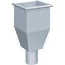 VANNOPPSAMLERBOKS, FORPATINERT VALSBLÅ 76 MM zinc 220x220x76 mm