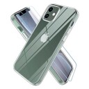 Saii 2-i-1 iPhone 12 Mini TPU-deksel / Beskyttelsesglass