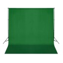 vidaXL Bakteppe bomull 300x300 cm chroma-key