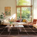 Ryetepper   Lana Natural Cotton Shaggy brun Størrelse: 80 x 150 cm