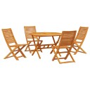  Hagemøbelsett 5 pcs Brun Middels Massivt akasietre