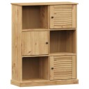 vidaXL Bokhylle VIGO 90x35x114,5 cm heltre furu