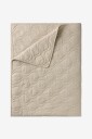 Ellos Home   Sengeteppe Elly Quilted i resirkulert halvlinne   Beige
