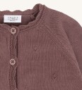 Hust and Claire Cardigan   Strikk   HcCilja Pointelle   Plum   Hust and Claire   4 år (104)   Cardigan Brun Lilla