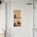 Dusjnisje børstet gull 32x62x9 cm rustfritt stål