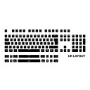 SteelSeries PrismCaps PBT Gamingknapper Nordisk Layout RGB Svart