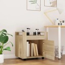 vidaXL Tralle til skrivebord sonoma eik 60x45x60 cm konstruert tre