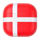 Ferrelli Flagg AirPods 4-deksel, Danmark
