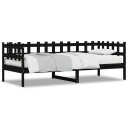 vidaXL Dagseng svart 90x190 cm heltre furu 8721012233607