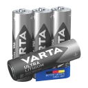 Varta Ultra Lithium AA Engangsbatterier 4 stk 2900 mAh