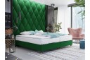 Adeliza Rammeseng 140x200 cm - Fløyel/Mørkegrønn/Tre/Metall