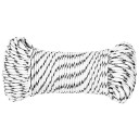  Flettet båttau hvit 5 mm x 50 m polyester