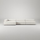 Grand 5 Setersofa sjeselong Venstre Steam White
