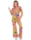 Blomstrete Hippie Kostymebukse til Dame   Large/X Large
