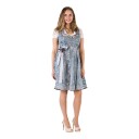 Hisab/Joker Oktoberfest Dirndl Blå/Sølv Deluxe Kostyme 34 97987-34